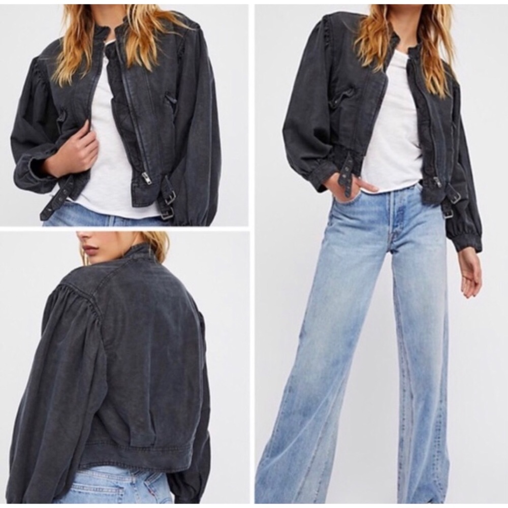 Free People Faded Black/Gray Jacket